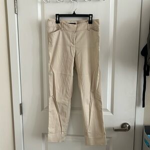 White House Black Market cream colored pants